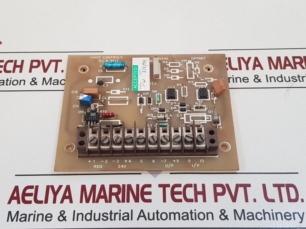 Amot Controls P.C.B 92/1