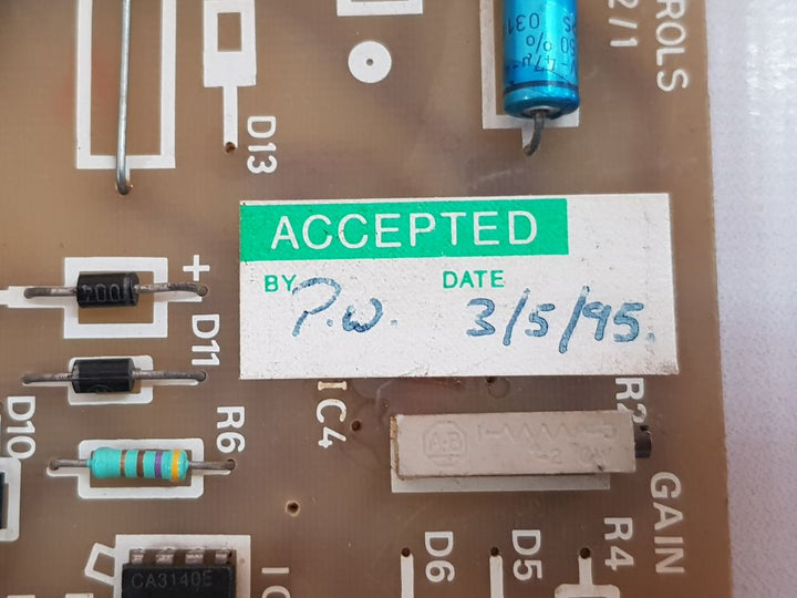 Amot Controls P.C.B 92/1