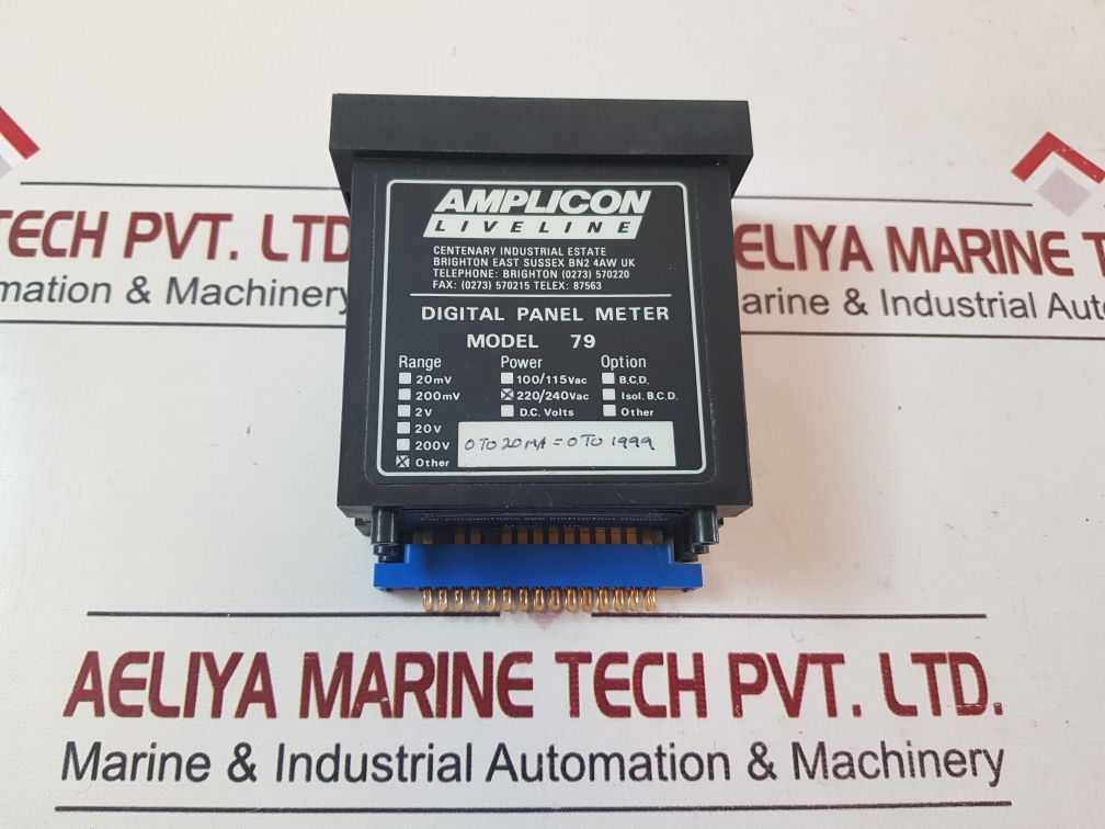 Amplicon Liveline Model 79 Digital Panel Meter