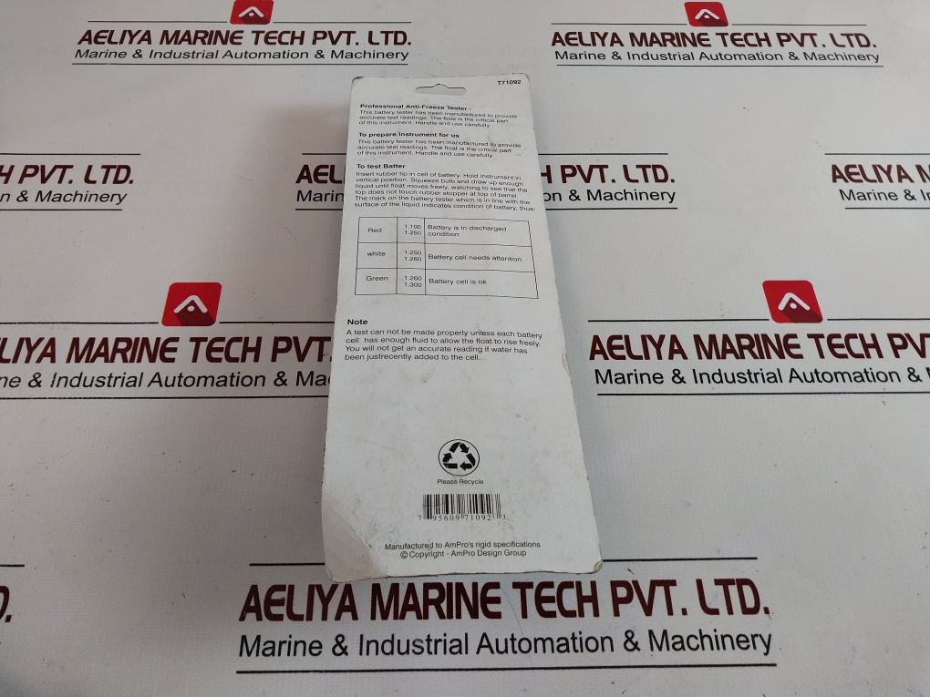 Ampro T71092 Professional Battery Tester