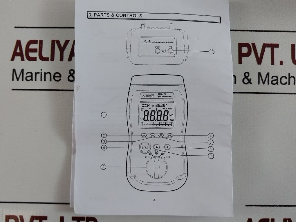 Amprobe Amb-25 Digital Megohmmeter