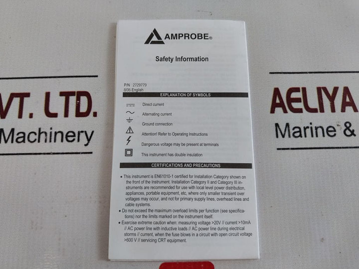 Amprobe Tma-21Hw Hot Wire Anemometer