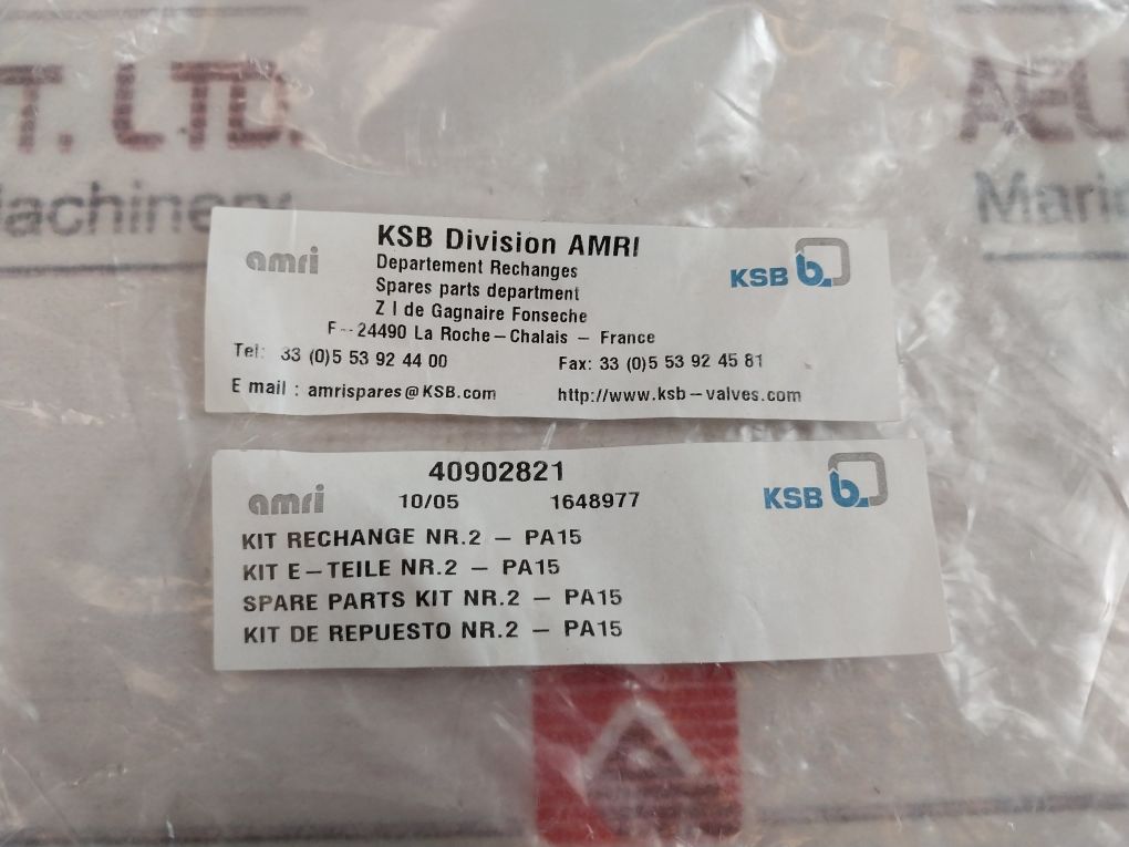 Amri Ksb Pa15 Spare Parts Kit