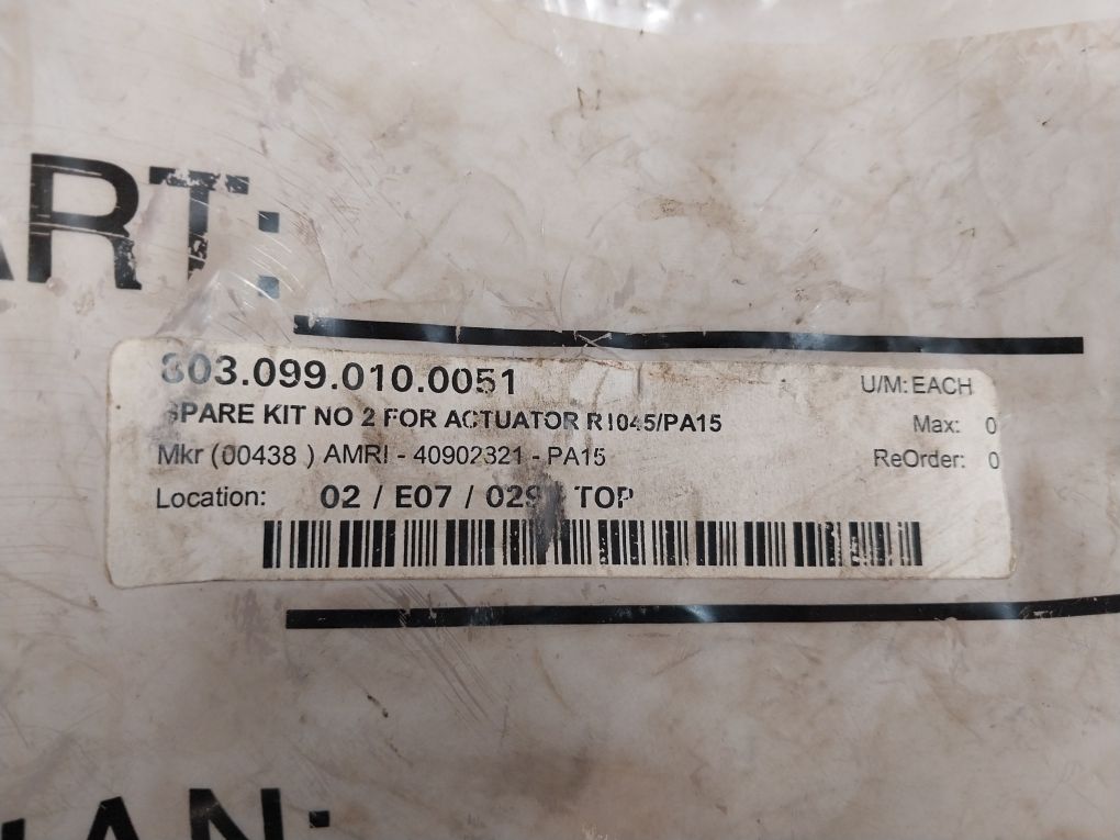 Amri Ksb Pa15 Spare Parts Kit