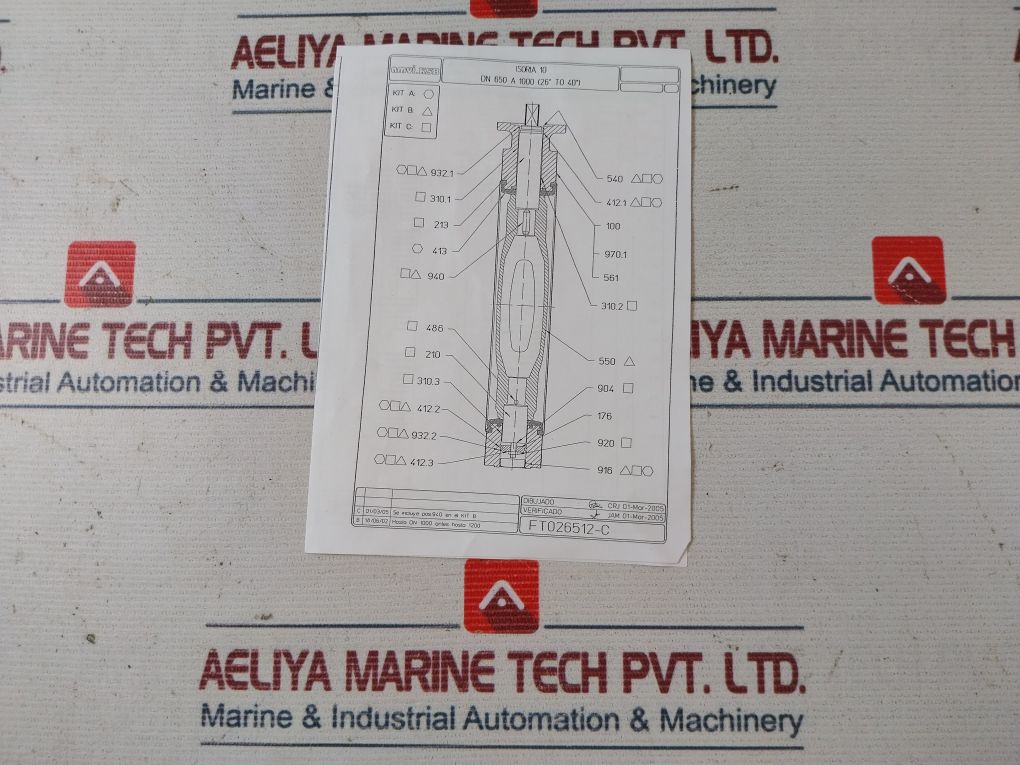 Amvi Ksb Isoria 10 Replacement Kit For Butterfly Valve Dn 900/Pn