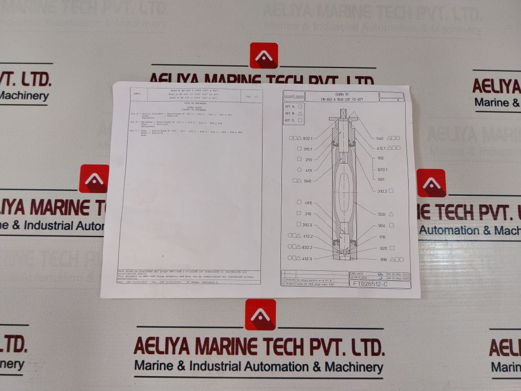 Amvi Ksb Shaft Kit For Butterfly Valve 42045579