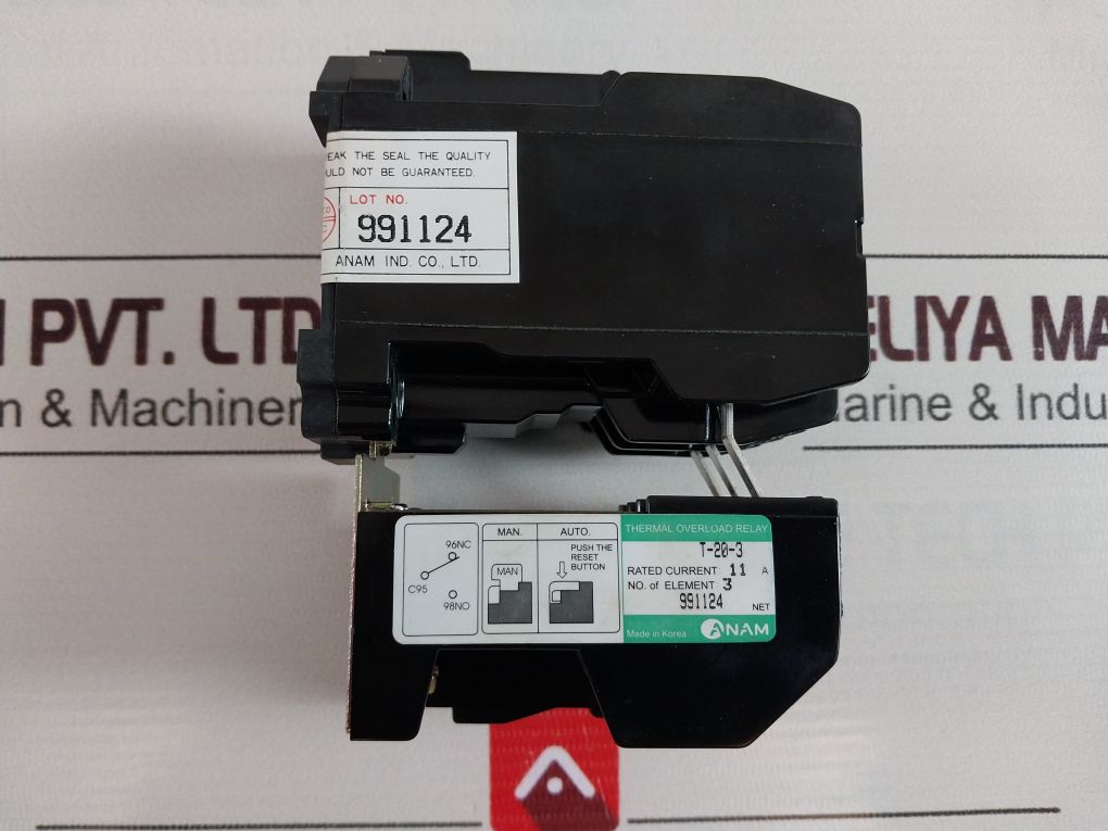 Anam Pak-20At-3 Thermal Overload Relay Ac220V 4 Kw