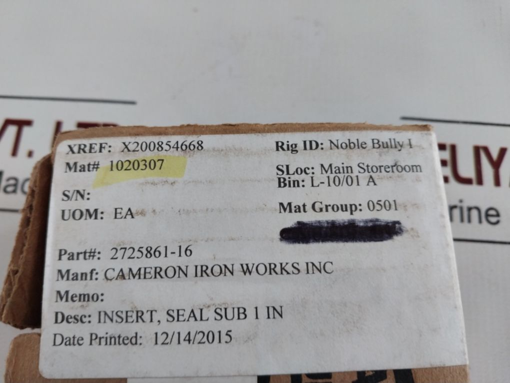 Anchor Fluid Power 2725861-16 Seal