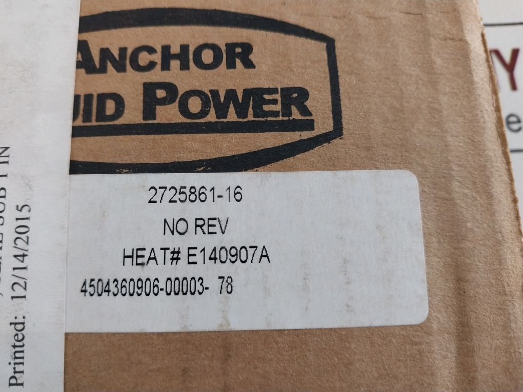 Anchor Fluid Power 2725861-16 Seal