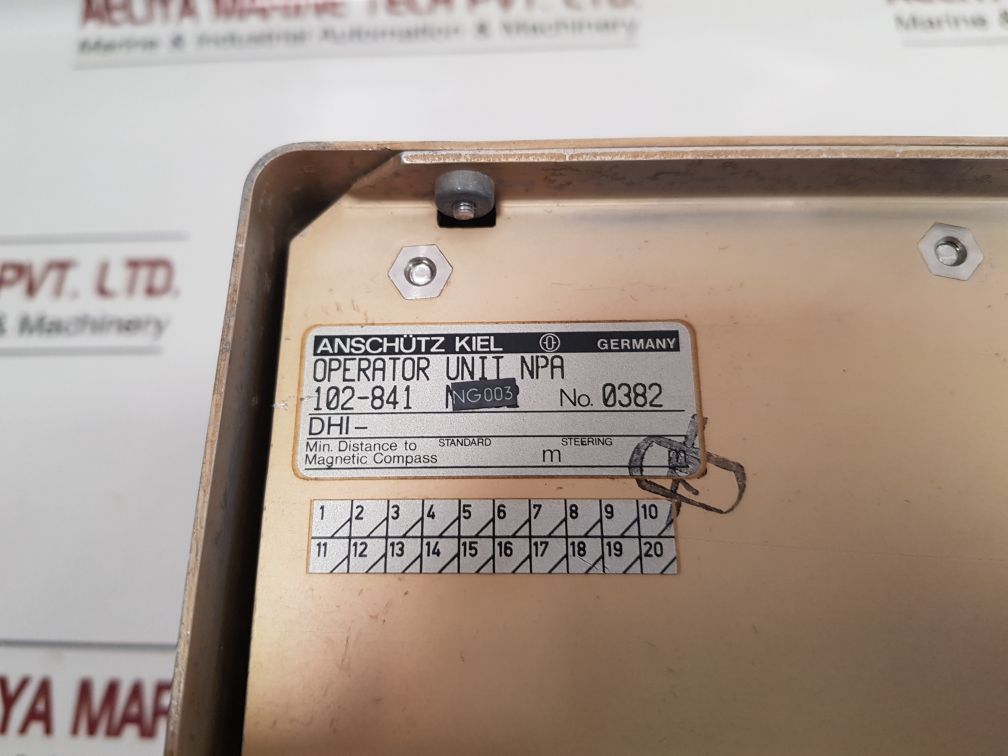 Anschutz Dhi 046/34S/89 Operator Unit Npa