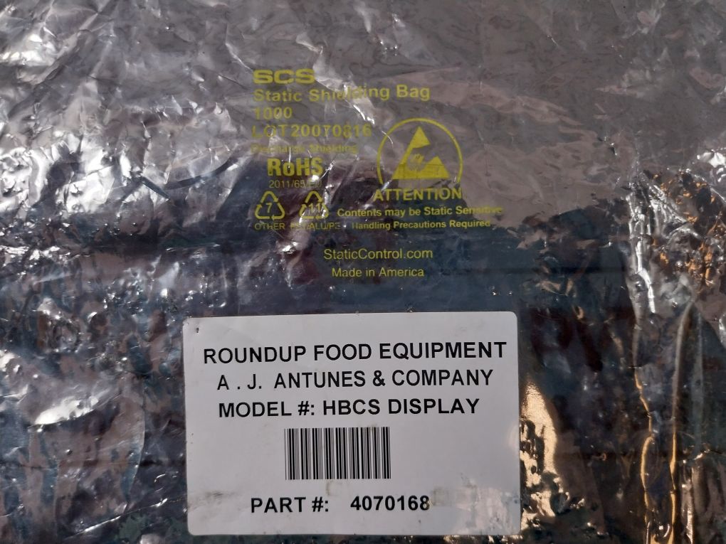 Antunes Controls 4070168 Pcb Card With Hbcs Display Gu112X16G