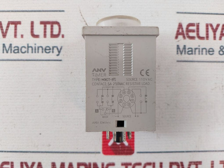 Anv H3Ct-bs Timer 0-3.0 5A 250Vac