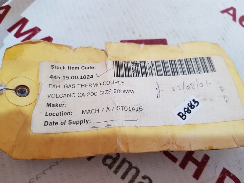 Aoi Dennetsu 445.15.00.1024 Thermocouple