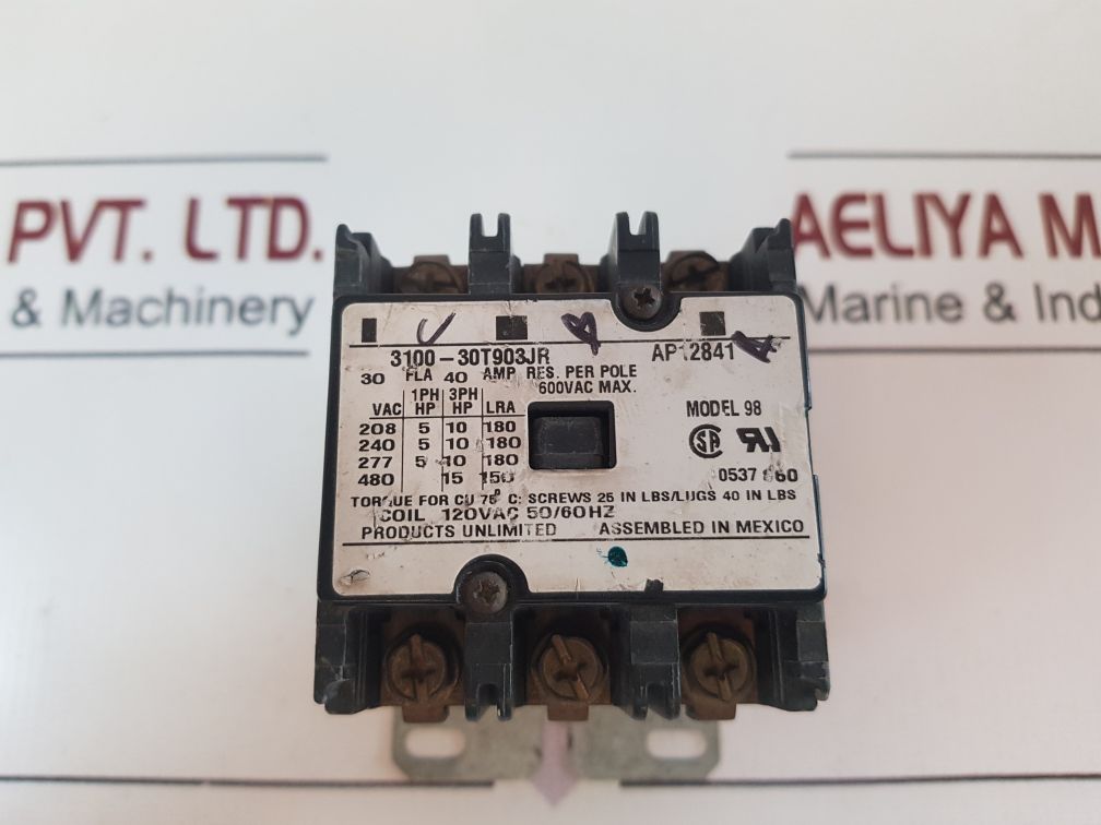 Ap12841 Pole Contactor 3100-30T903Jr