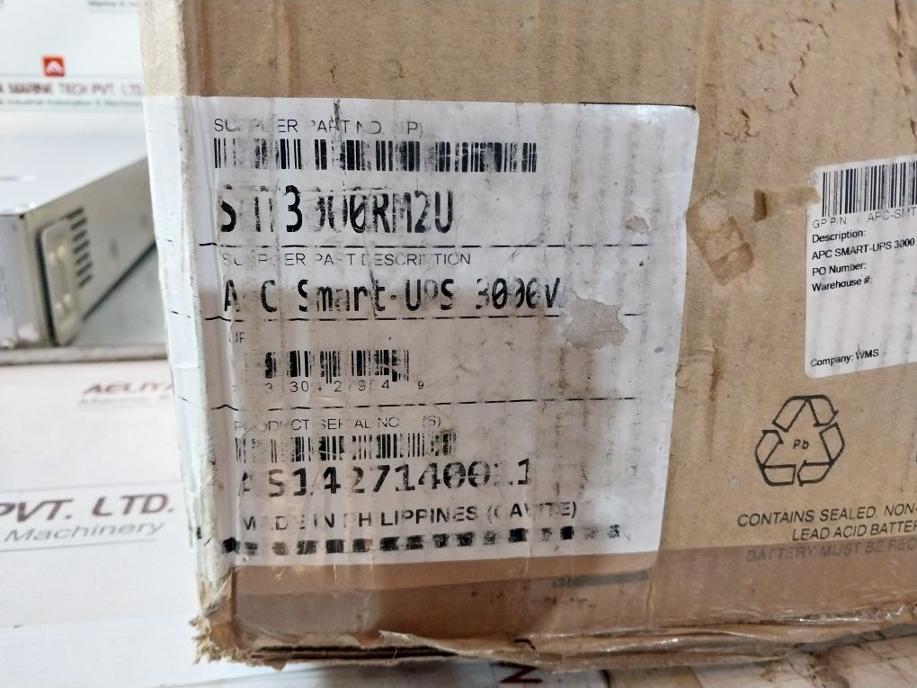 Apc Smt3000Rm2U Uninterruptible Power Supply 120V, 50/60Hz, 20A