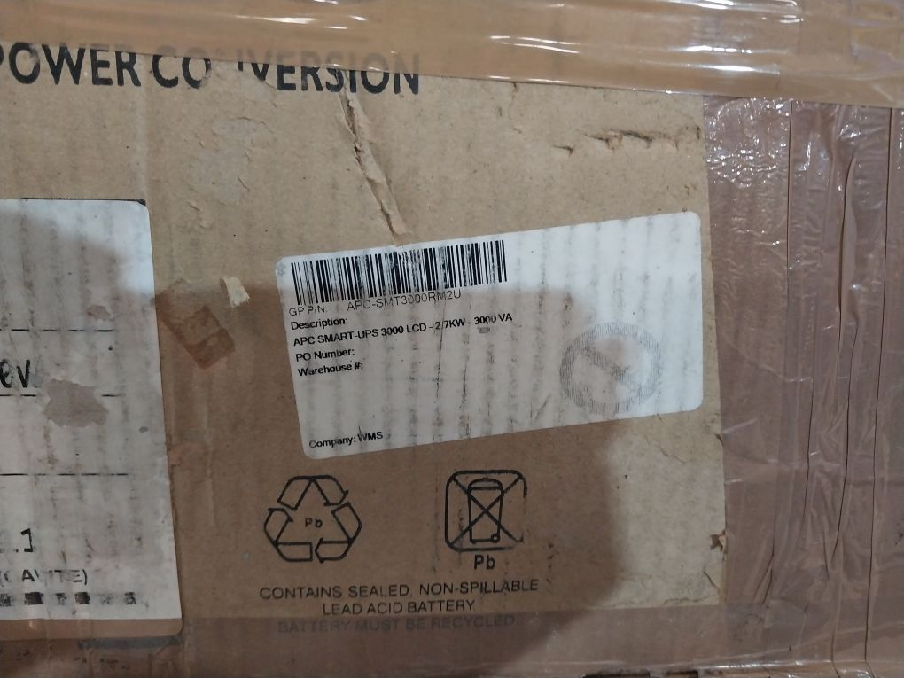 Apc Smt3000Rm2U Uninterruptible Power Supply 120V, 50/60Hz, 20A