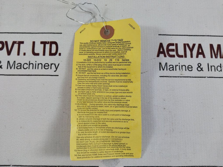 Apollo 19Kgfk175 Safety Relief Valves