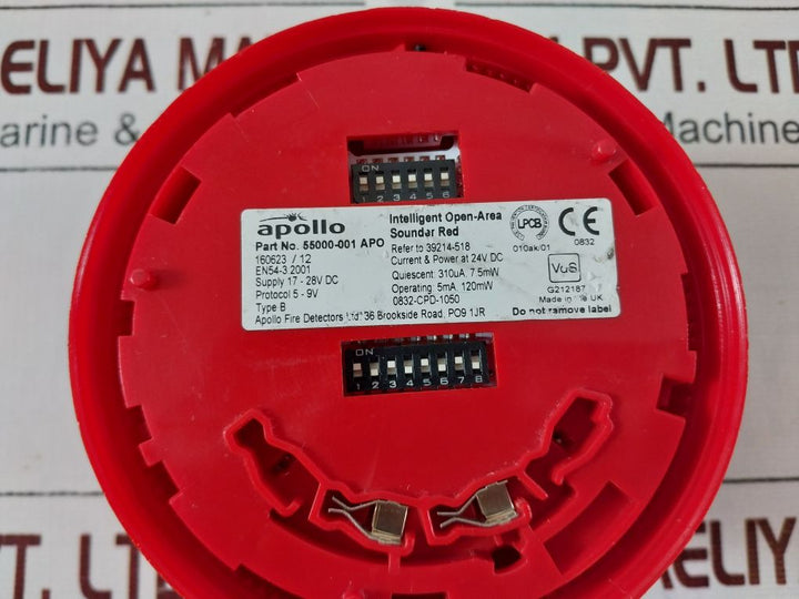 Lot Of 5X Apollo 55000-001 Apo Intelligent Open-area Sounder Red