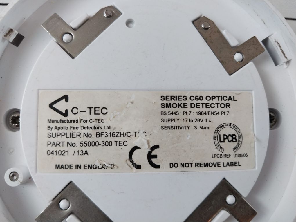 Apollo 55000-300 Tec C60 Optical Smoke Detector