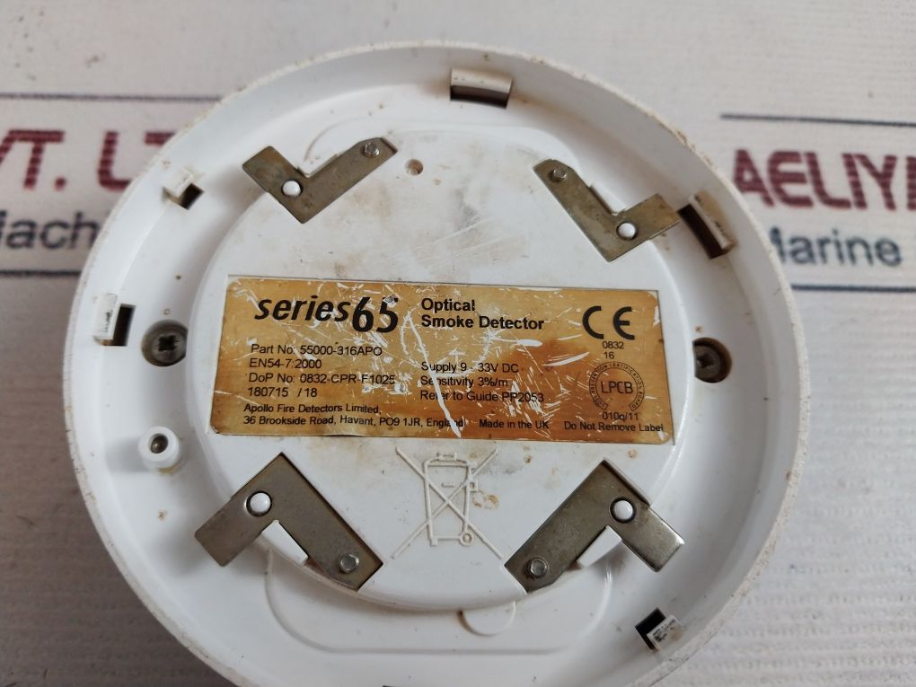 Apollo 55000-316Apo Optical Smoke Detector 9-33V Dc 