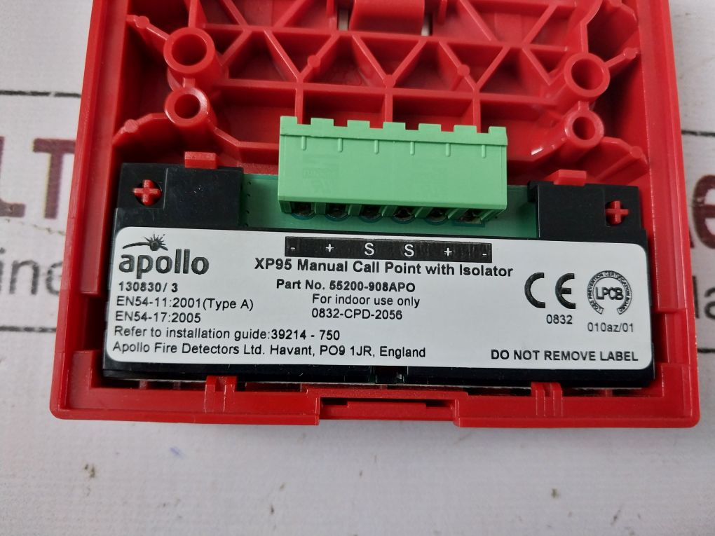 Apollo Xp95 Manual Call Point With Isolator 55200-908Apo