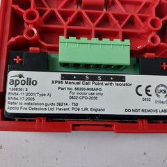 Apollo Xp95 Manual Call Point With Isolator 55200-908Apo