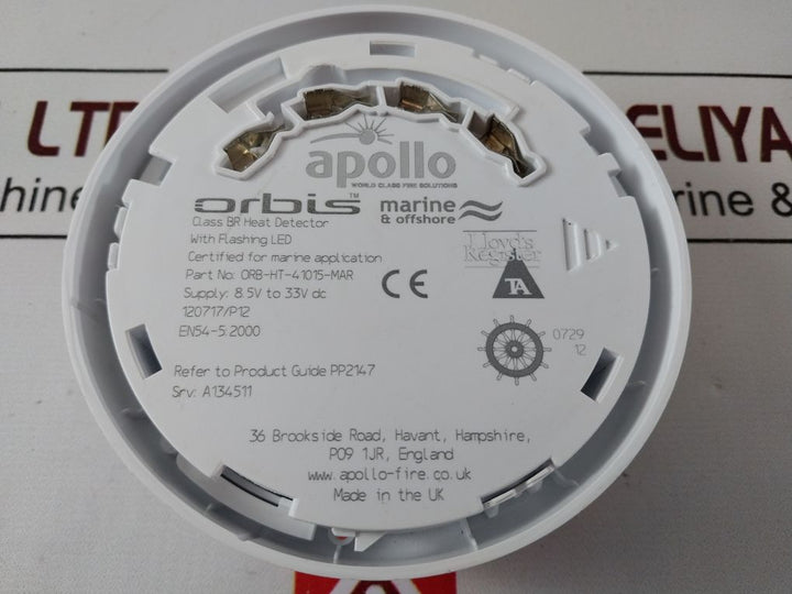 Apollo Orb-ht-41015-mar Br Heat Detector With Flashing Led