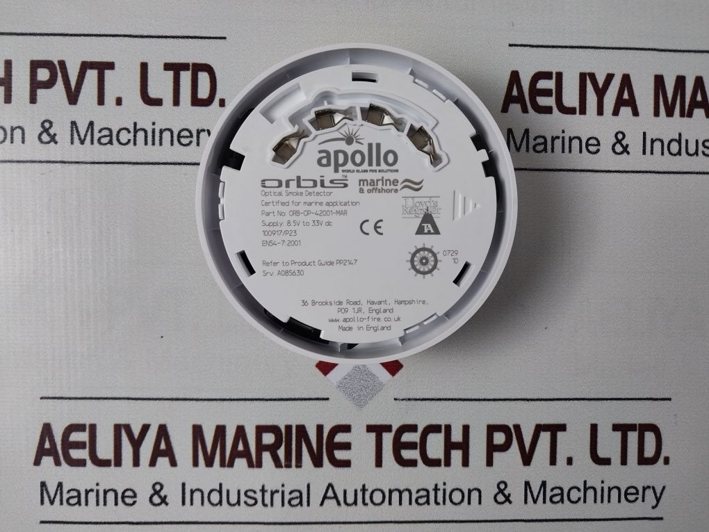 Apollo Orb-op-42001-mar Optical Smoke Detector With Base 100917/P23