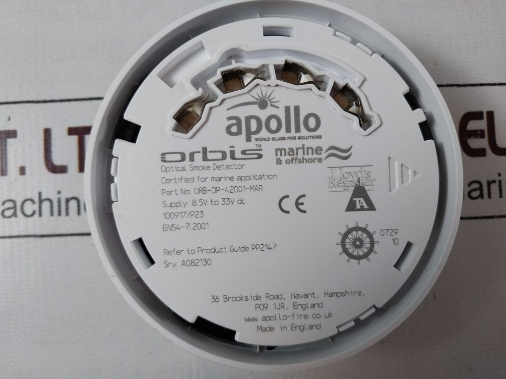 Apollo Orb-op-42001-mar Optical Smoke Detector 100917/P23