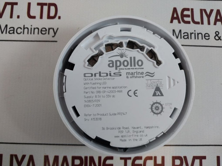 Apollo Orb-op-42003-mar Optical Smoke Detector With Flashing Led 140805/P29