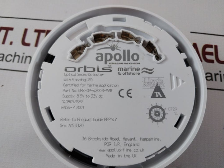 Apollo Orb-op-42003-mar Optical Smoke Detector With Flashing Led