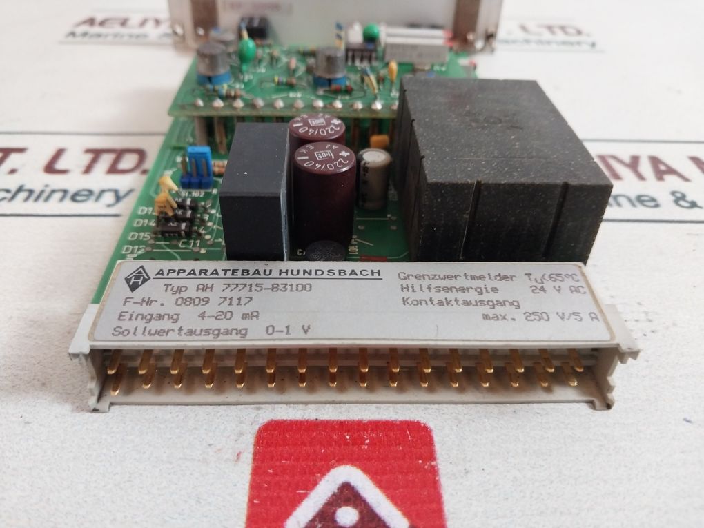Apparatebau Hundsbach Ah 77715-b3100 Limit Value Detector 24V Ac