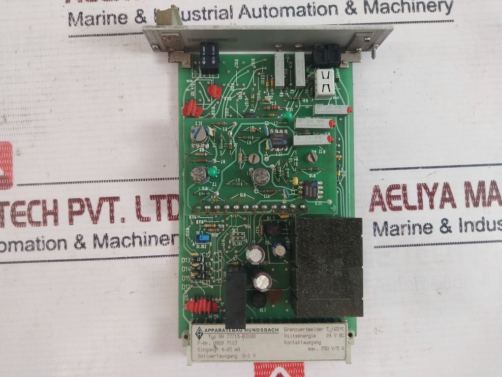 Apparatebau Hundsbach Ah 77715-b3100 Limit Value Detector 4-20 Ma