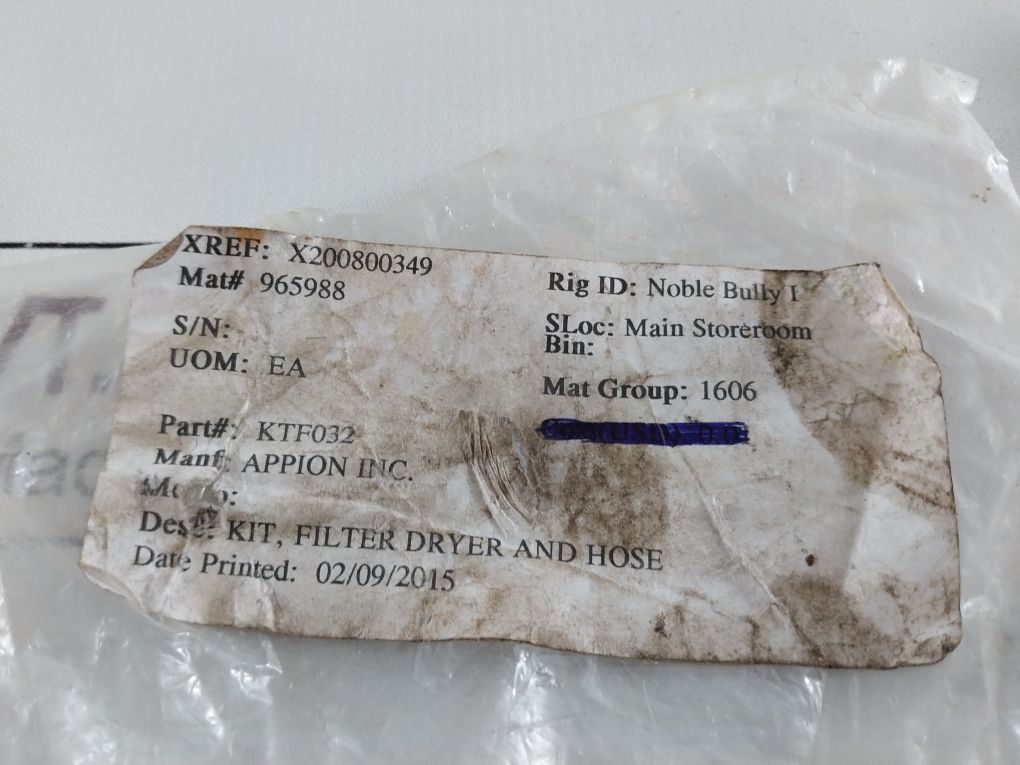 Appion Fdt032 Refrigerant Recovery Filter Dryer Kit