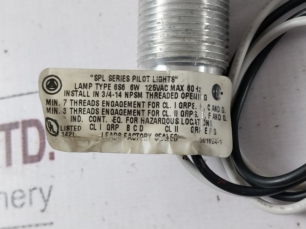 Appleton 6S6 Spl Pilot Light 