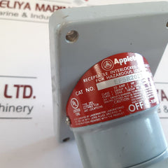 Appleton Electric Efsr2023 Receptacle Interlocked With Switch