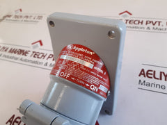 Appleton Electric Efsr2023 Receptacle Interlocked With Switch