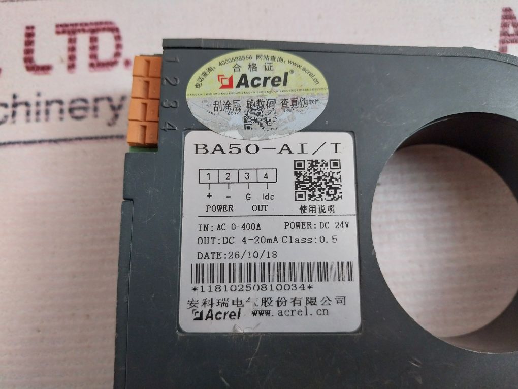 Arcel Ba50-ai/I Current Sensor Transducer