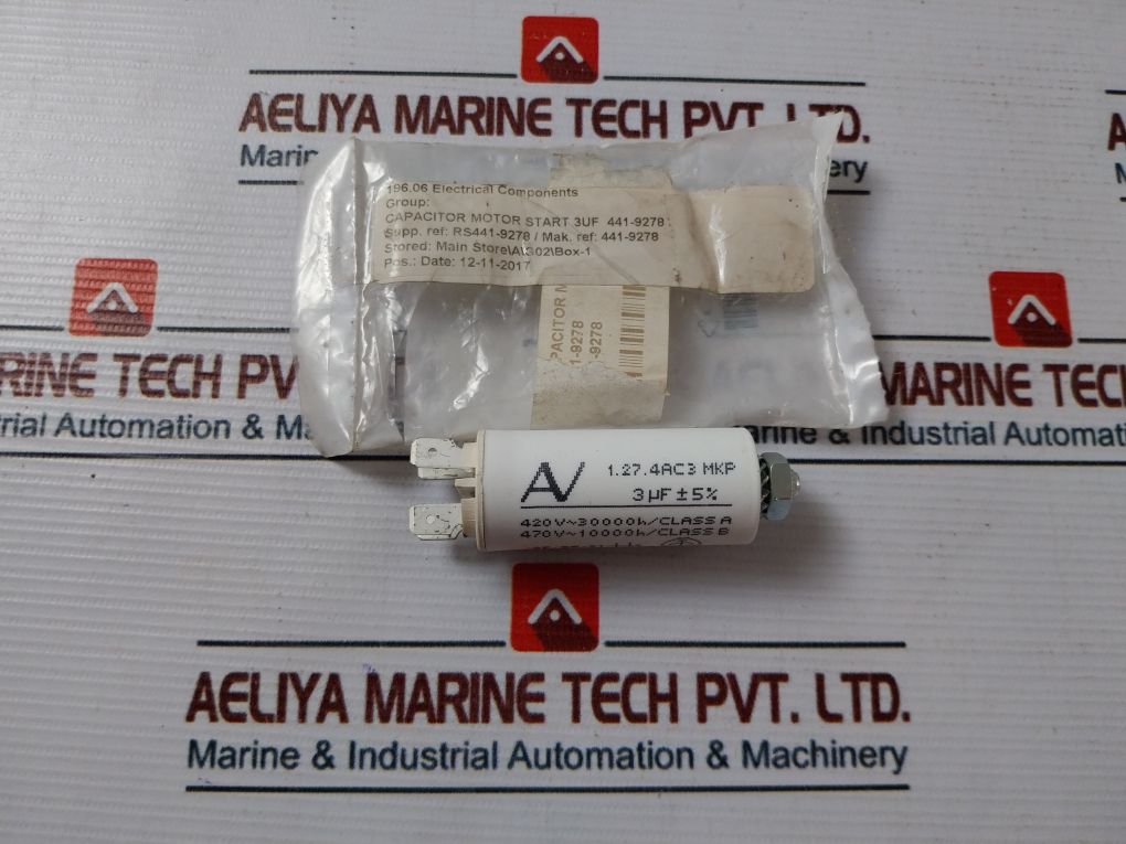 Arcotronics 1.27.4Ac3 Mkp Motor Starting Capacitor
