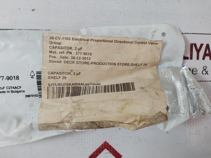 Av Arcotronics 1.27.4Acf Mkp Capacitor 2 μF ±5%
