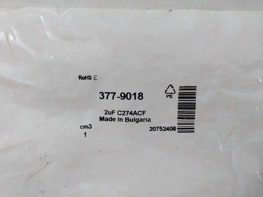 Av Arcotronics 1.27.4Acf Mkp Capacitor 2 μF ±5%