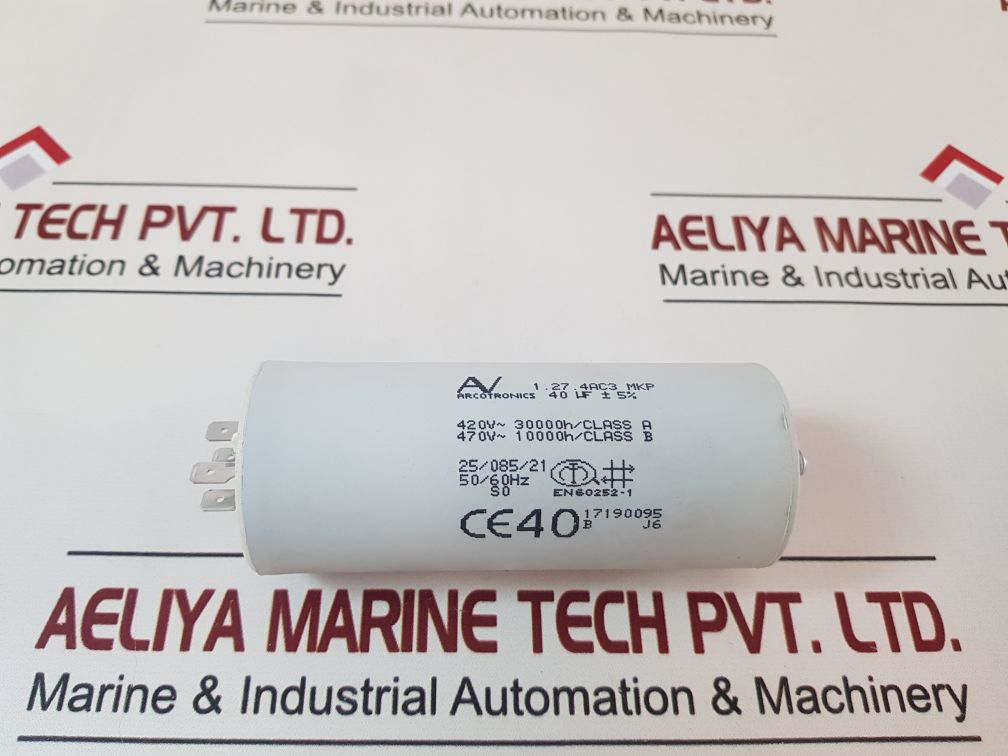 Arcotronics 40 µF, 1.27.4Ac3 Mkp Capacitor 2508521
