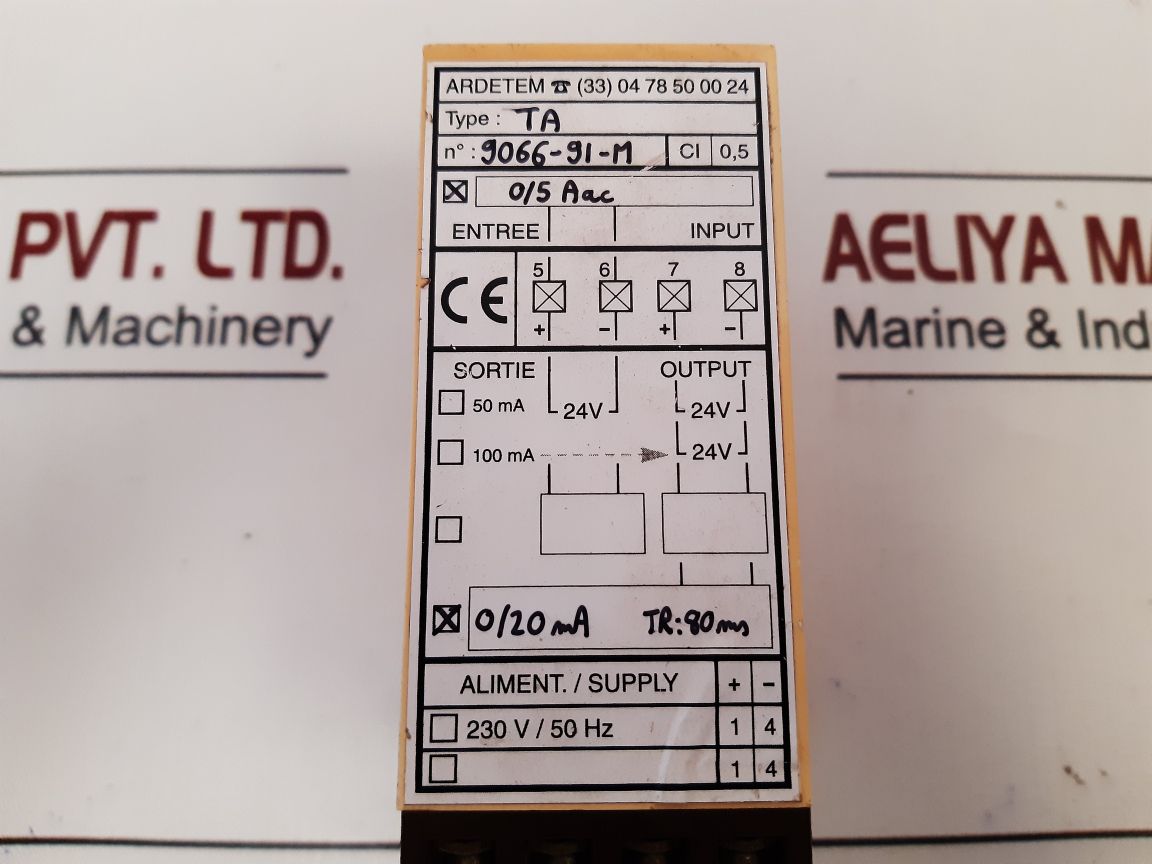 Ardetem Ta Converter 9066-91-m Aliment./Supply 230V/50Hz