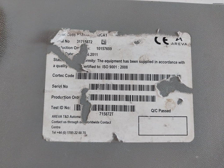 Areva P127 Overcurrent Relay Aa0Z112Ca1
