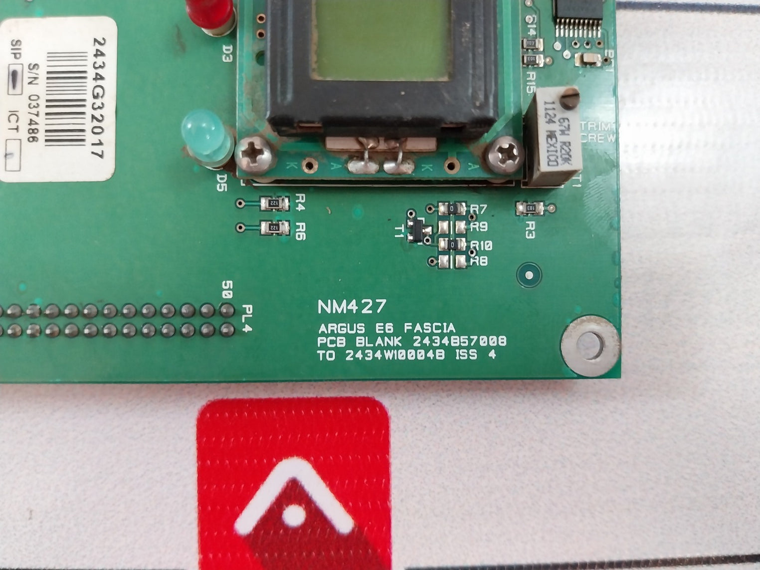 Argus Nm427 Pcb Blank 2434857008 94V-0