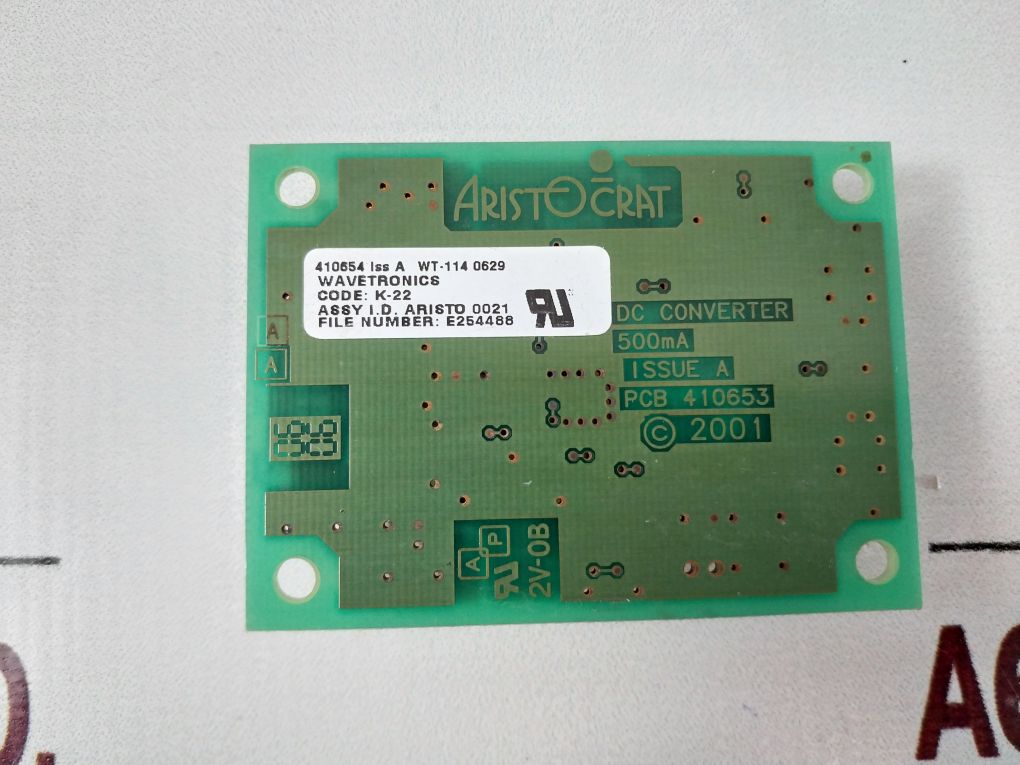 Aristocrat Pcba 410654 Dc Converter Board 500Ma
