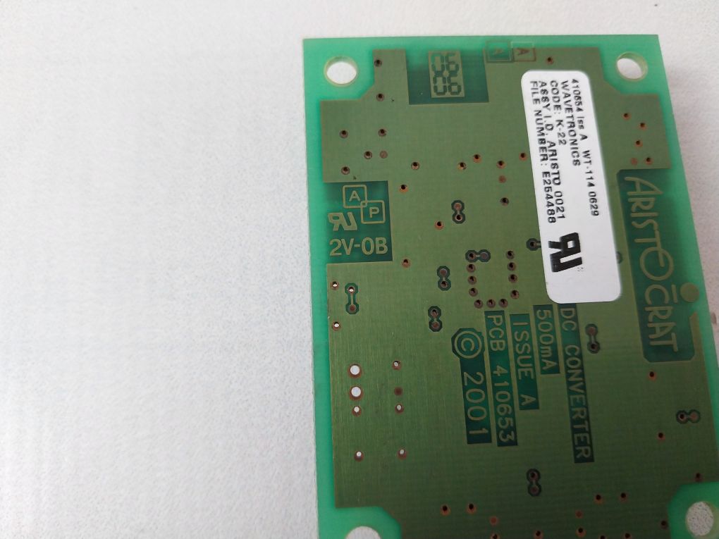 Aristocrat Pcba 410654 Dc Converter Board 500Ma