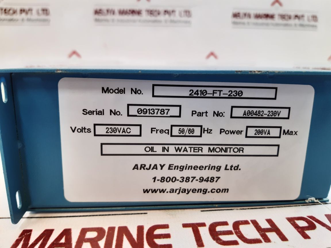 Arjay Engineering 2410-ft-230 Oil In Water Monitor
