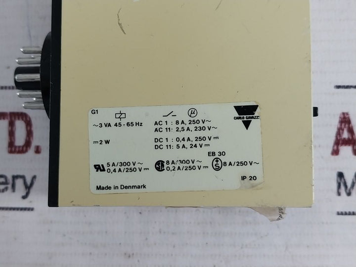 Carlo Gavazzi Sa 205 230 Time Delay Relay With Base 230V 50/60 Hz