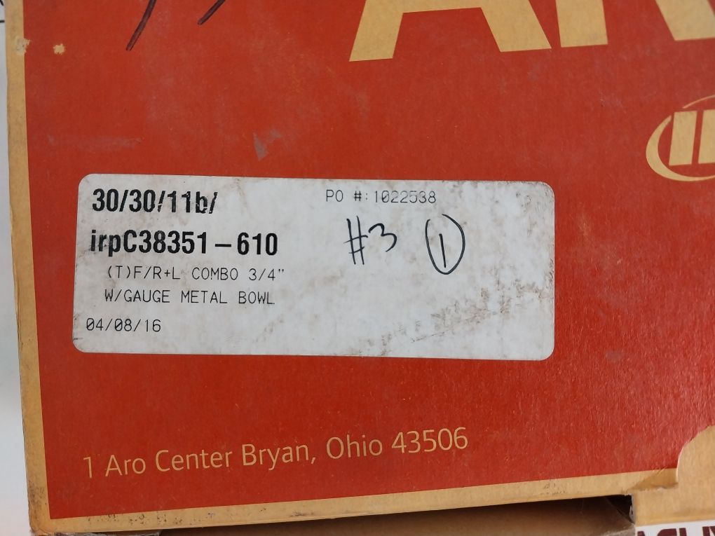 Aro Ingersoll Rand C38351-610 Filter/Regulator/Lubricator